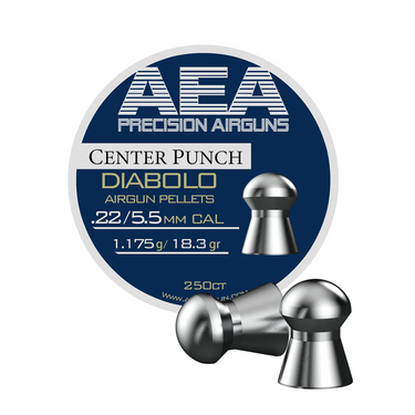 AEA Center Punch Pellets | .22 Cal | 18.3 gr. 250 count P2